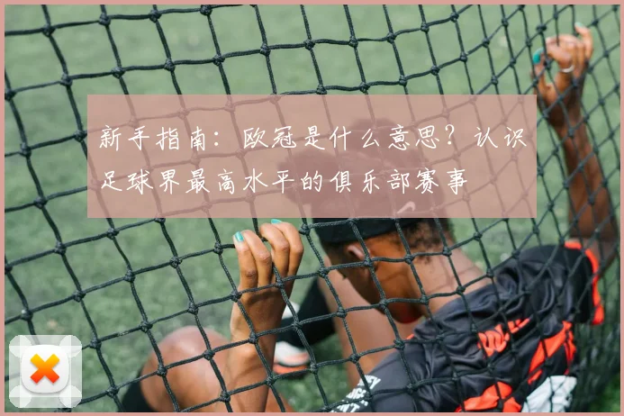新手指南：欧冠是什么意思？认识足球界最高水平的俱乐部赛事
